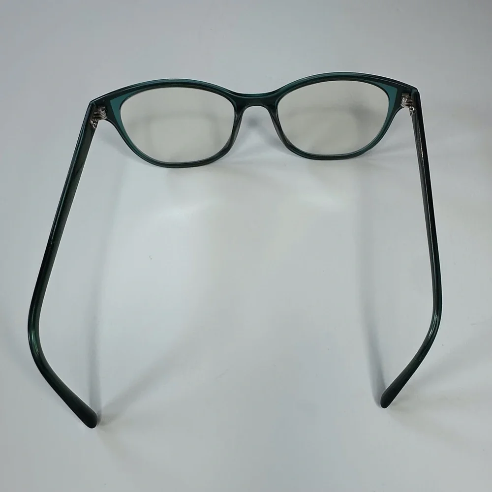 Missoni teal women’s‎ eyeglasses w/ magnetic closure brown case & cleaning cloth